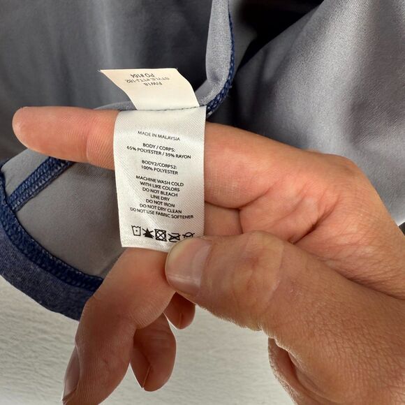 Rhone Full Zip Heavy Weight Windbreaker Blue Color Mens Size M - Picture 11 of 13